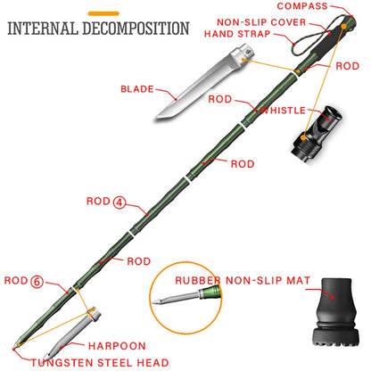 Outdoor Tactical Multifunctional Walking Sticks