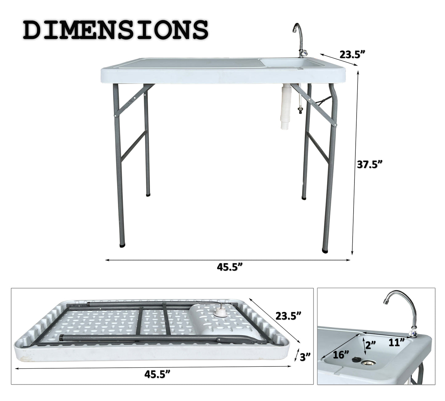Table w/Sink and Faucet