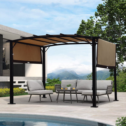 Pergola Gazebo - Steel Frame Sun Shelter