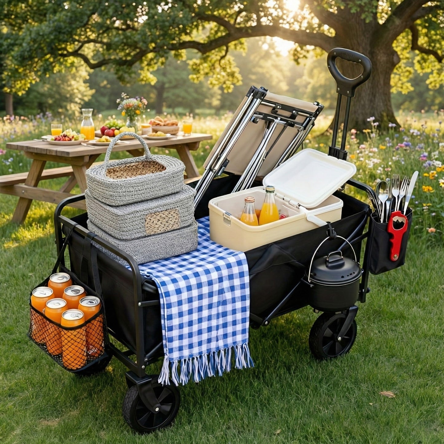 680LBS Heavy Duty Folding Wagon