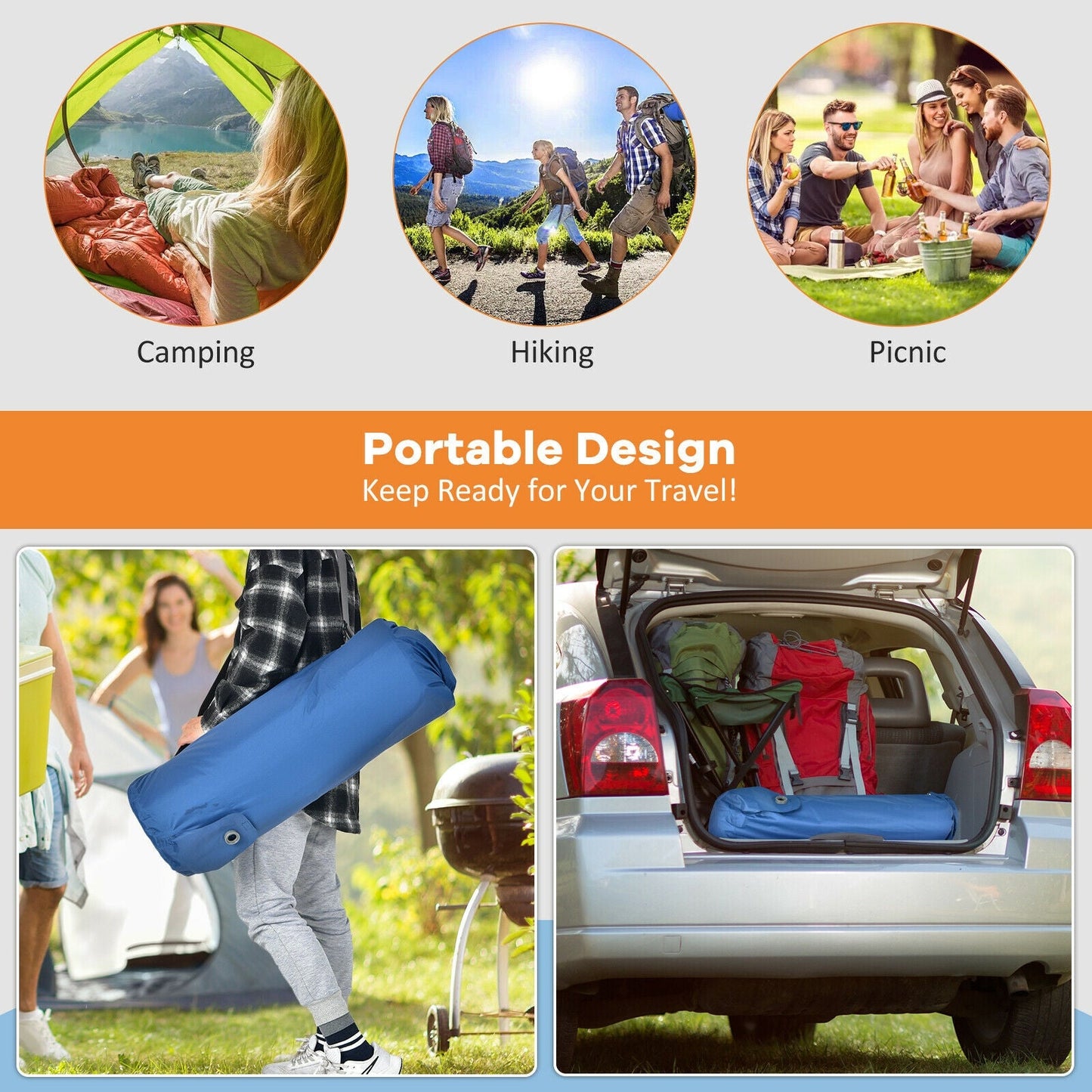 Self Inflating Folding  Mattress