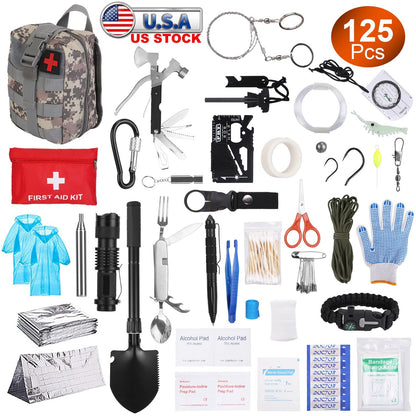125Pcs Professional Emergency Survival Gear