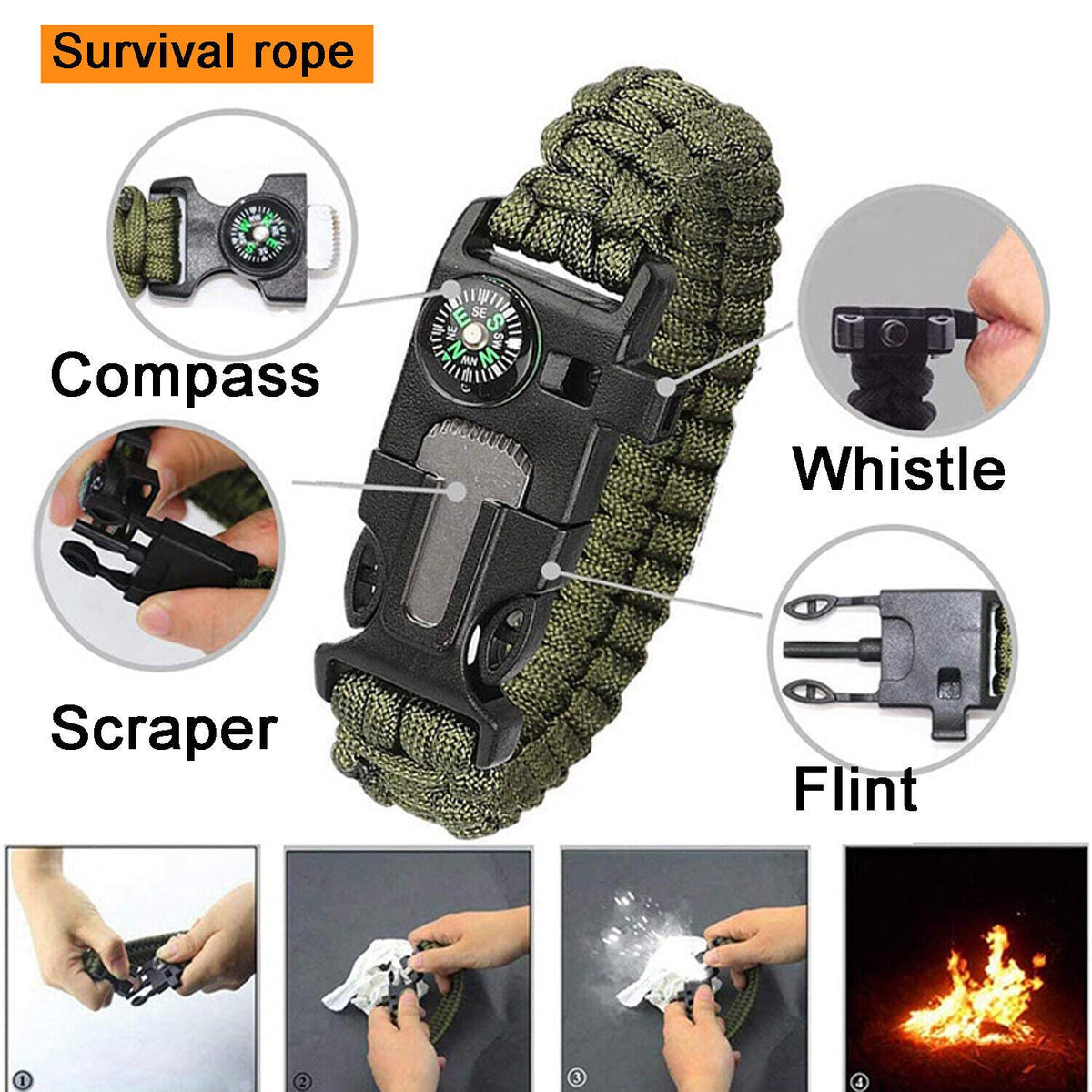 14-in-1 Outdoor Survival Gear Kit