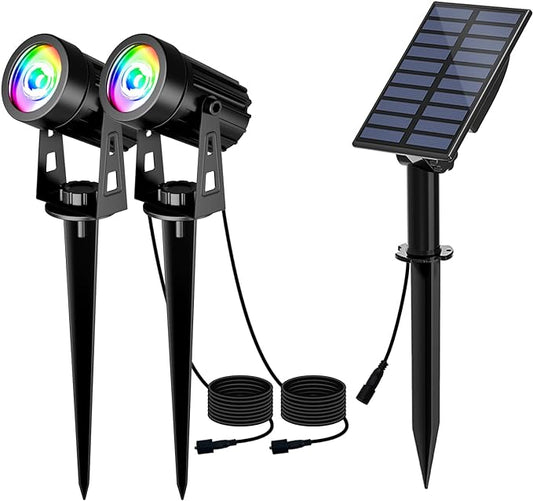 T-SUN Color Changing Solar Lights for Outside