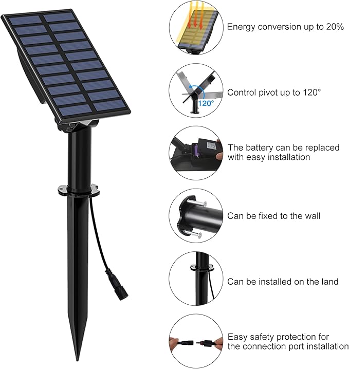 T-SUN Color Changing Solar Lights for Outside