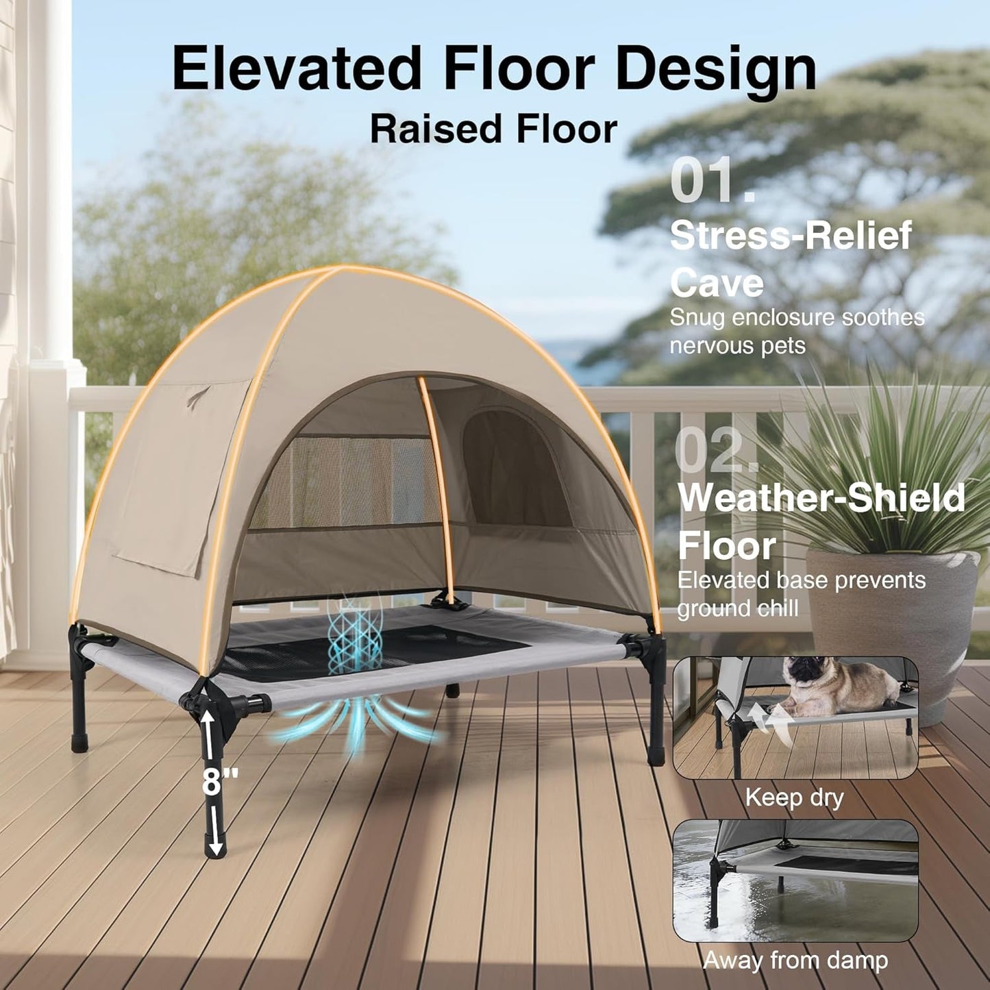 Outdoor Dog Bed Camping Tent