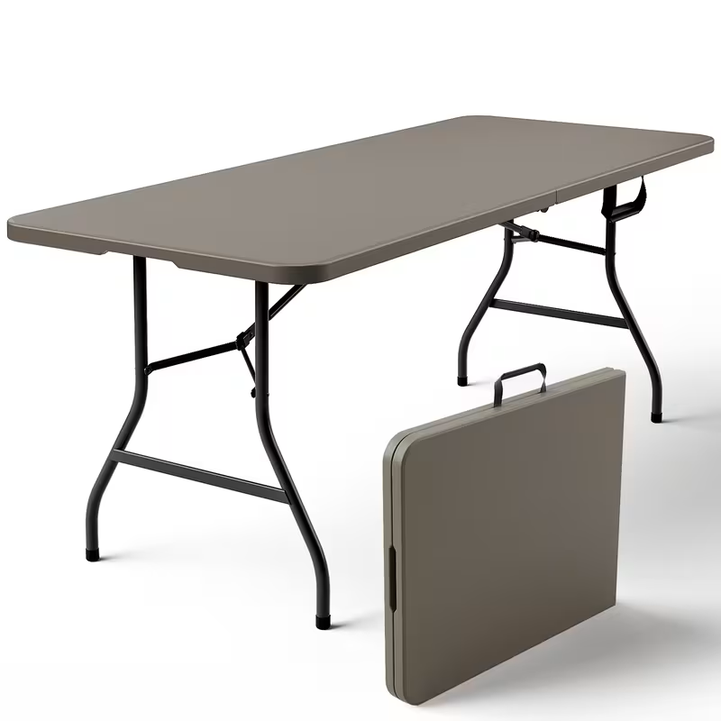 4ft/6ft Portable Plastic Folding Table