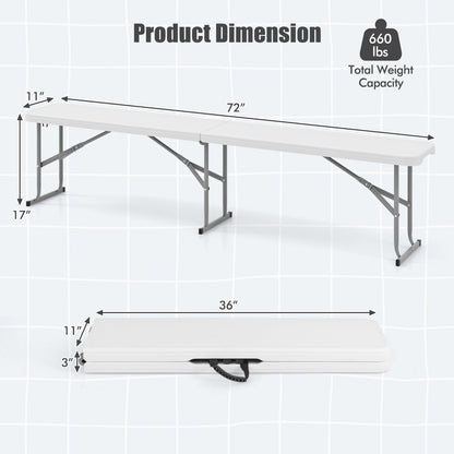 6` Folding Bench/ Seat with Handle