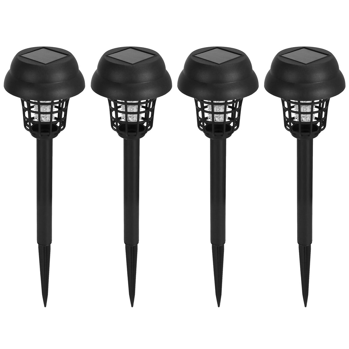 4 Pack Solar Powered Mosquito Zapper with UV White Light