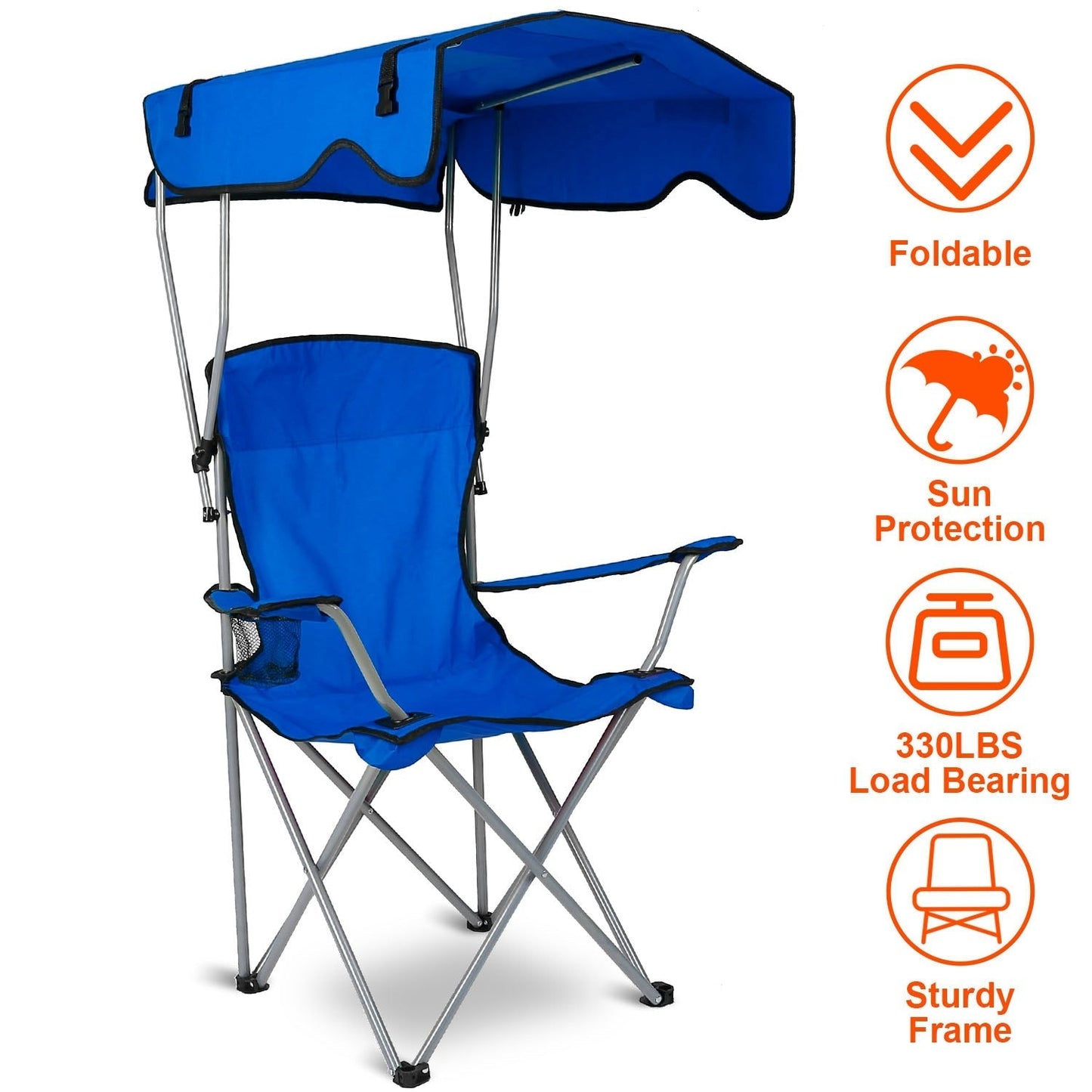 Canopy Chair 330LBS w/ Cup Holder
