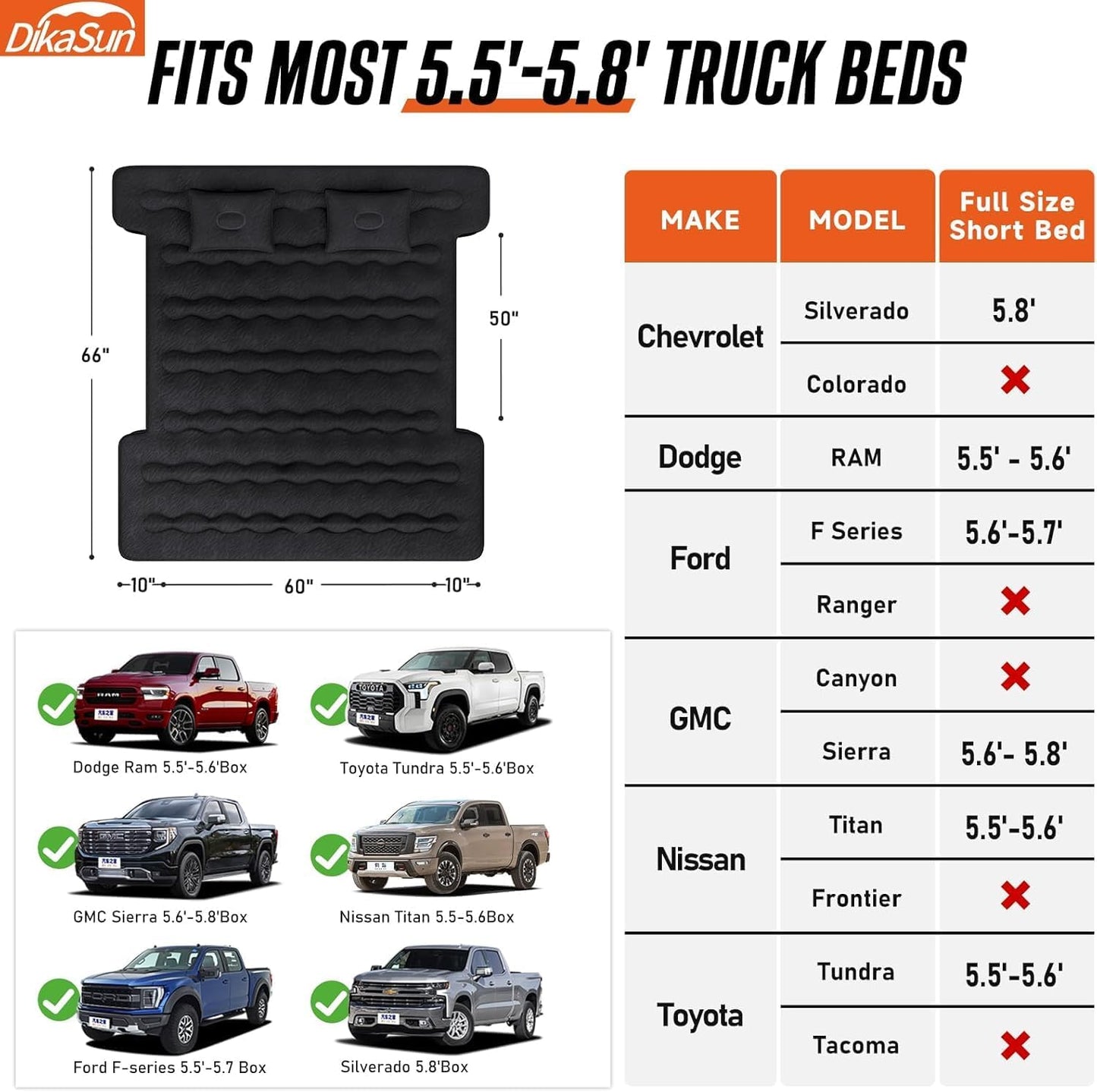 Full Size Pickup Truck Air Mattres