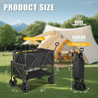 Double Decker Wagon, Collapsible, 600LBS