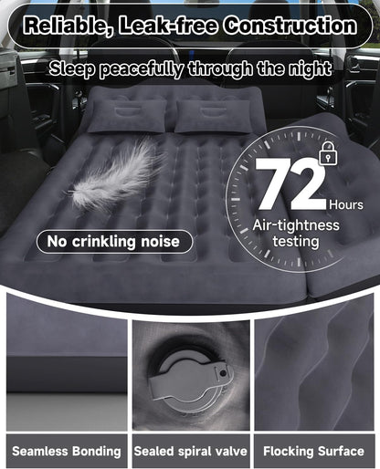 Air Mattress- Car, SUV, Truck & Van Back Seat Bed with Pump