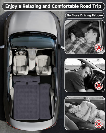 Air Mattress- Car, SUV, Truck & Van Back Seat Bed with Pump
