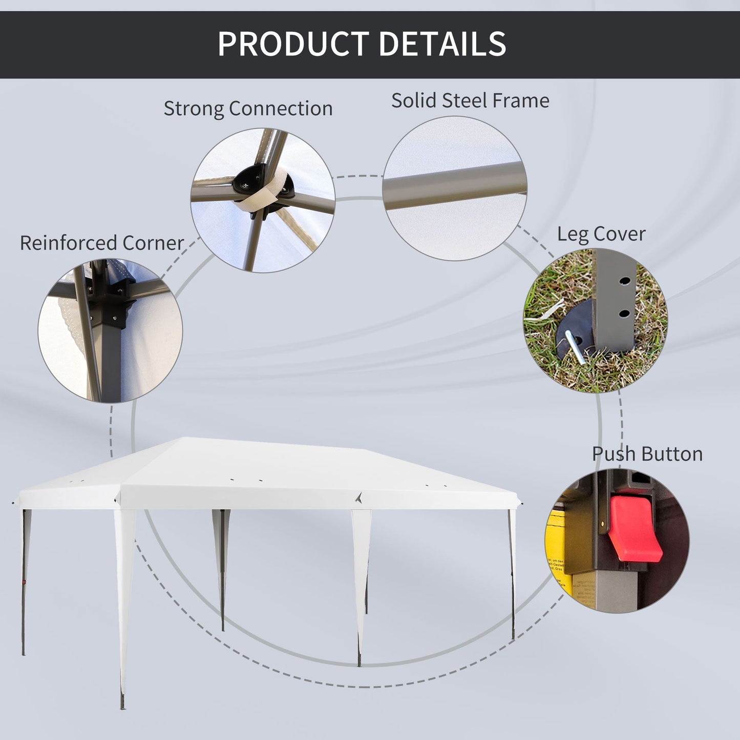 10' x 19.2' Pop Up Canopy Tent
