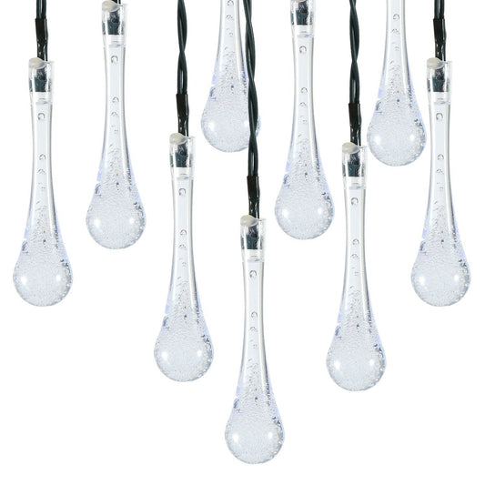 21 Feet 30 LEDs Water Drop Solar Powered Lights