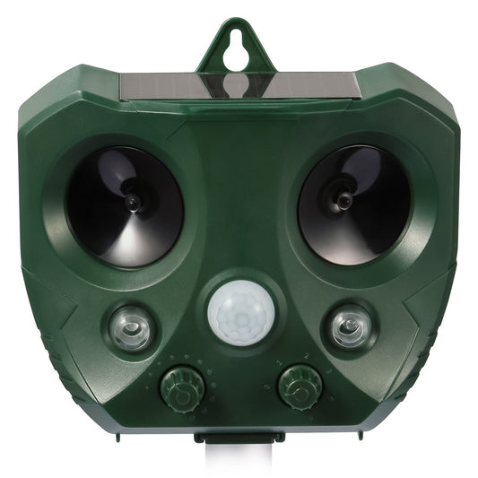 Ultrasonic Animal Repeller Solar Powered with Motion Sensor