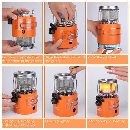 2000W 2 In 1 Camping Stove/ Tent Heater