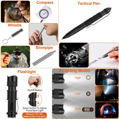 125Pcs Professional Emergency Survival Gear
