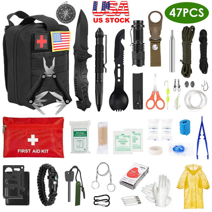 47Pcs Emergency Survival Kit