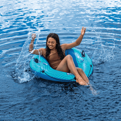River Tube with Mesh Bottom, Cup Holder