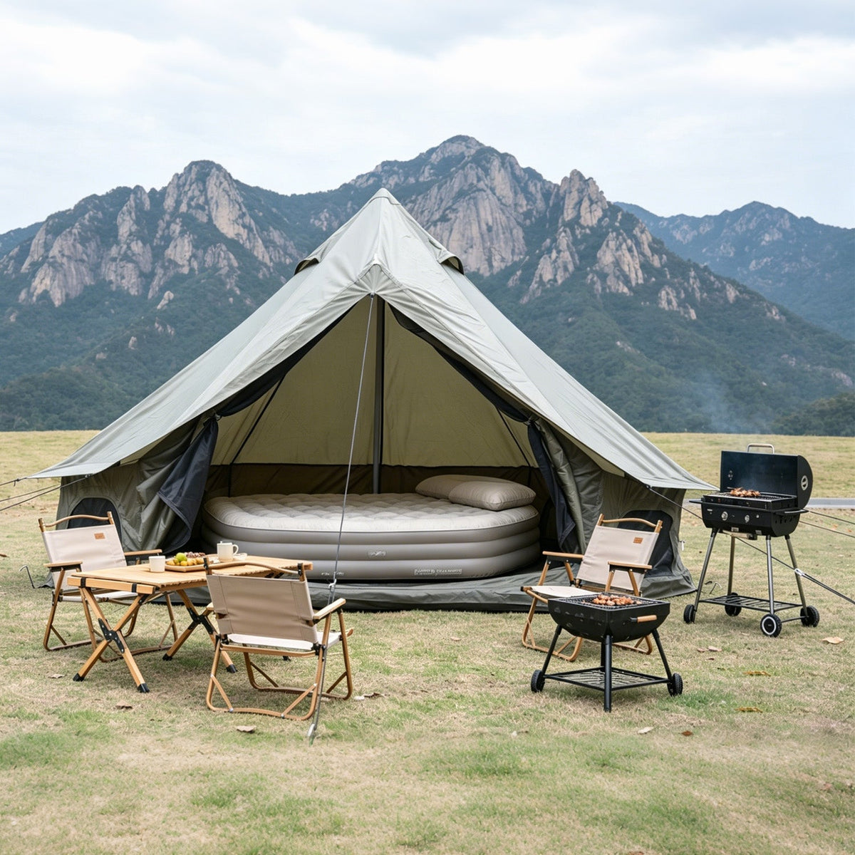 Oxford Bell Tent 13.1FT with Stove Jack