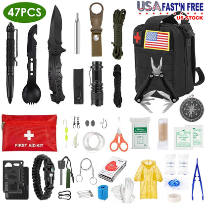 47Pcs Emergency Survival Kit