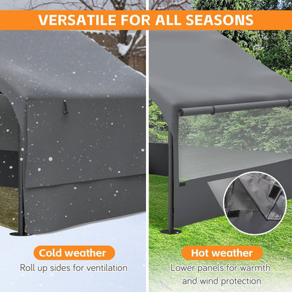 Dog House Tent 4x4x3ft with Mesh Windows