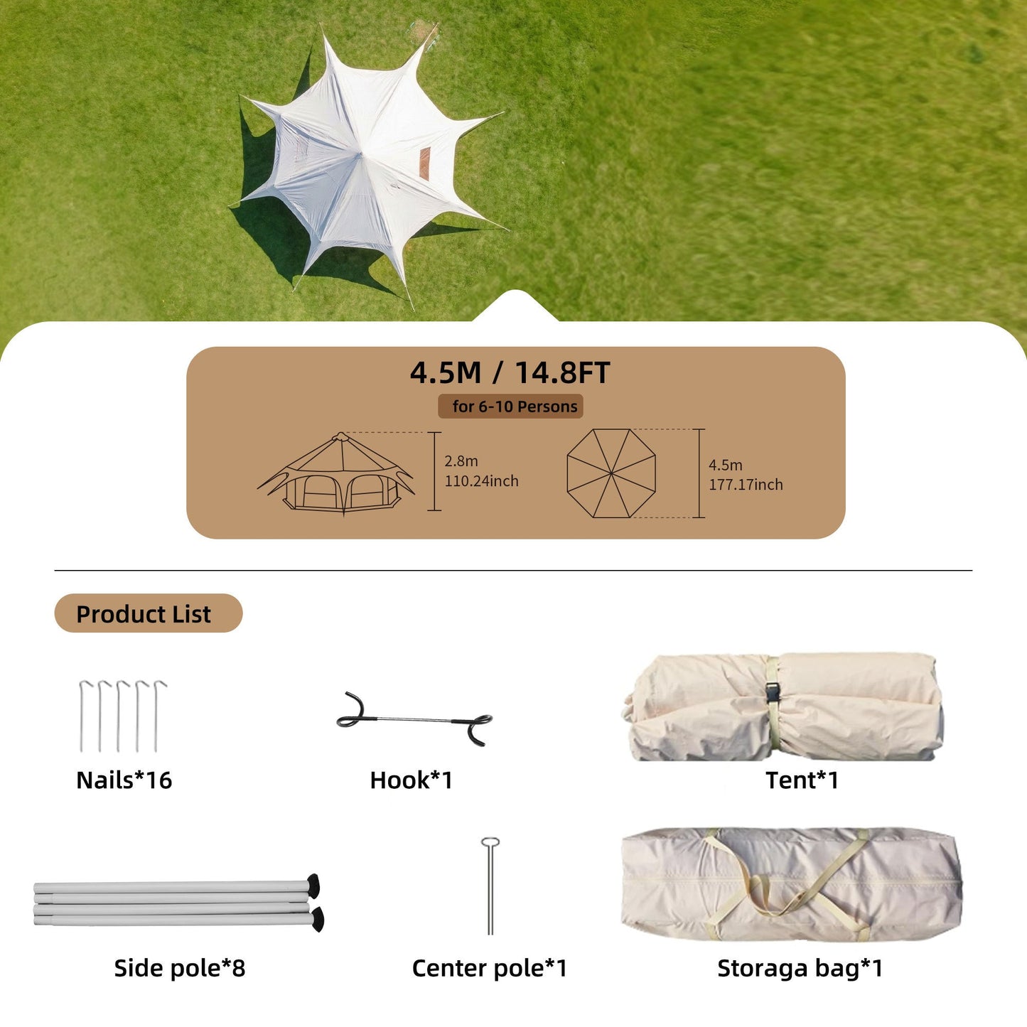Bell Tent with Stove Jack