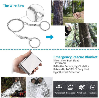 14-in-1 Outdoor Survival Gear Kit
