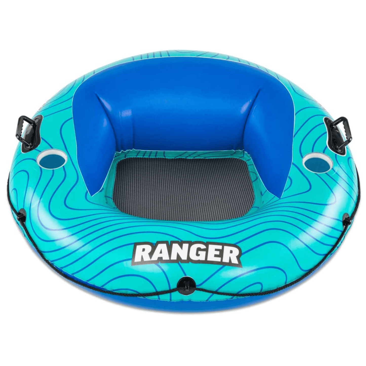 River Tube with Mesh Bottom, Cup Holder