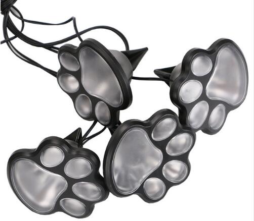 Outdoor 4 LED Solar Animal Paw Light