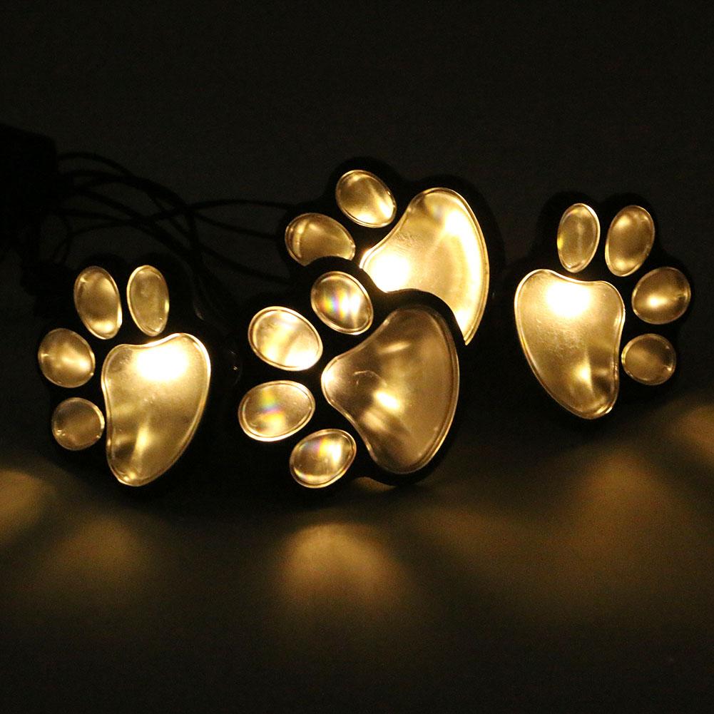 Outdoor 4 LED Solar Animal Paw Light