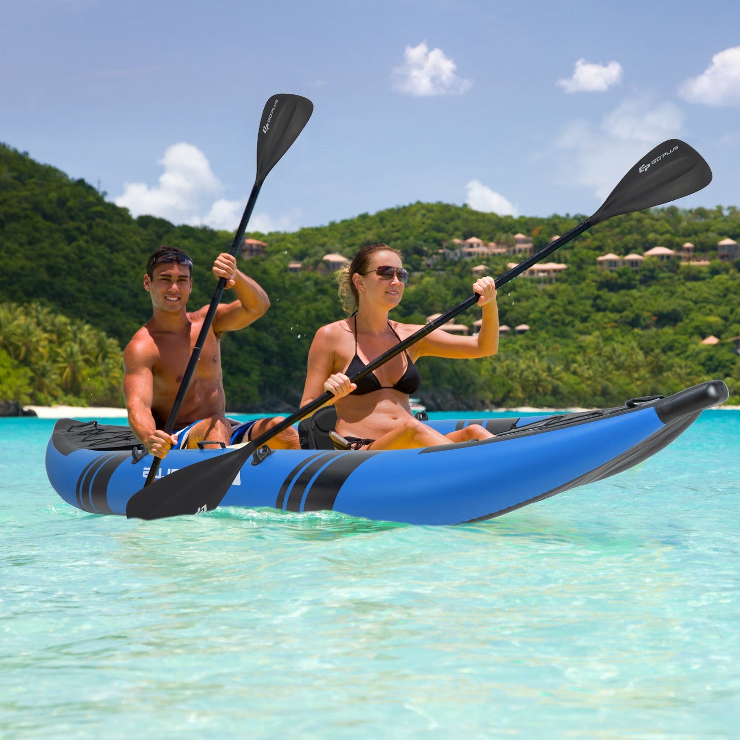 2-person Kayak /Aluminium Oars / Repair Kit