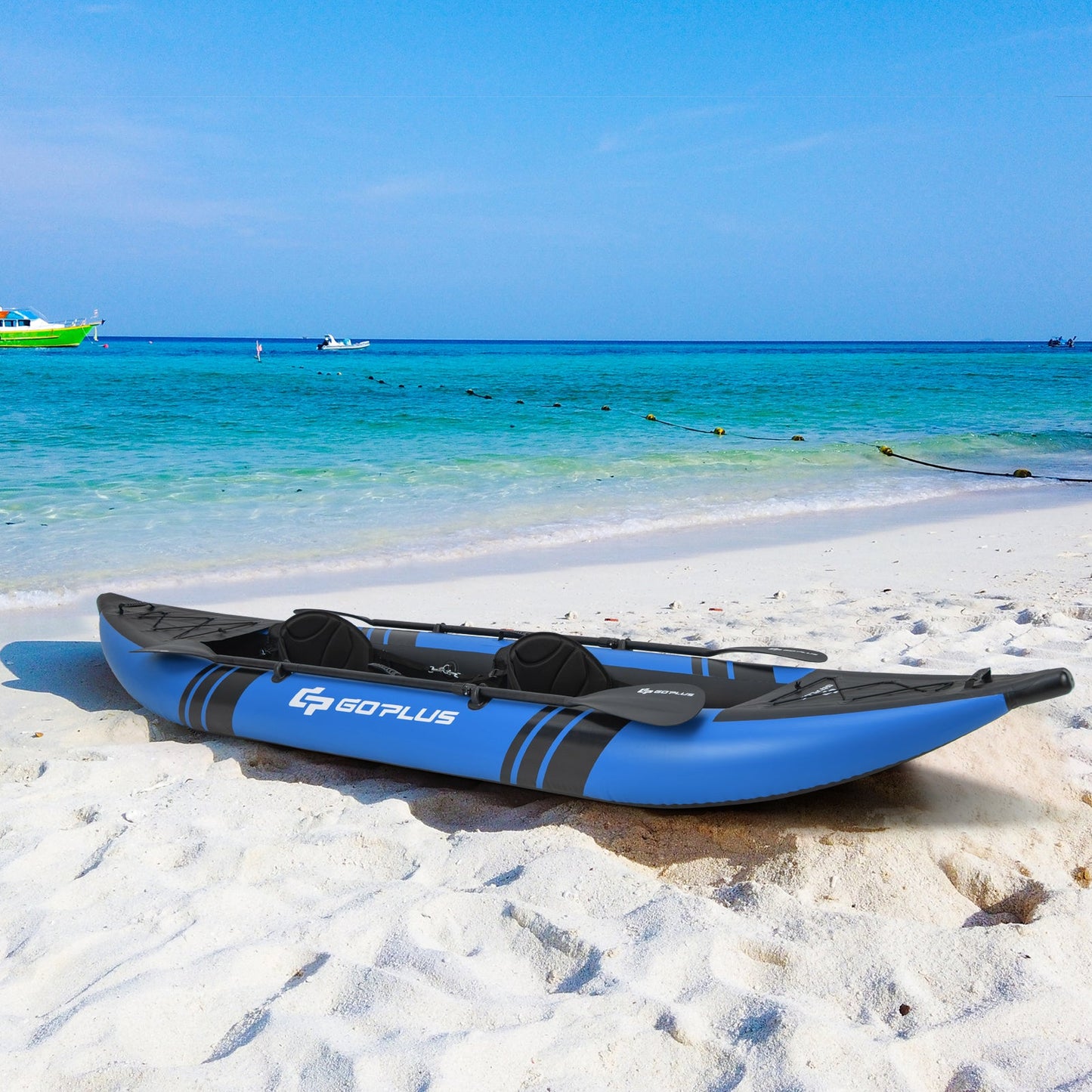 2-person Kayak /Aluminium Oars / Repair Kit