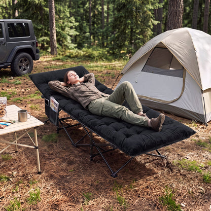 Camping Cot with Padded Mat