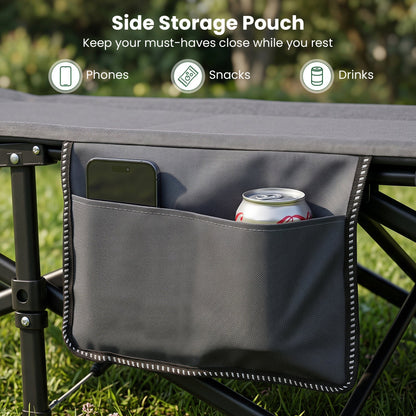 Camping Cot with Padded Pillow and Storage Pouch