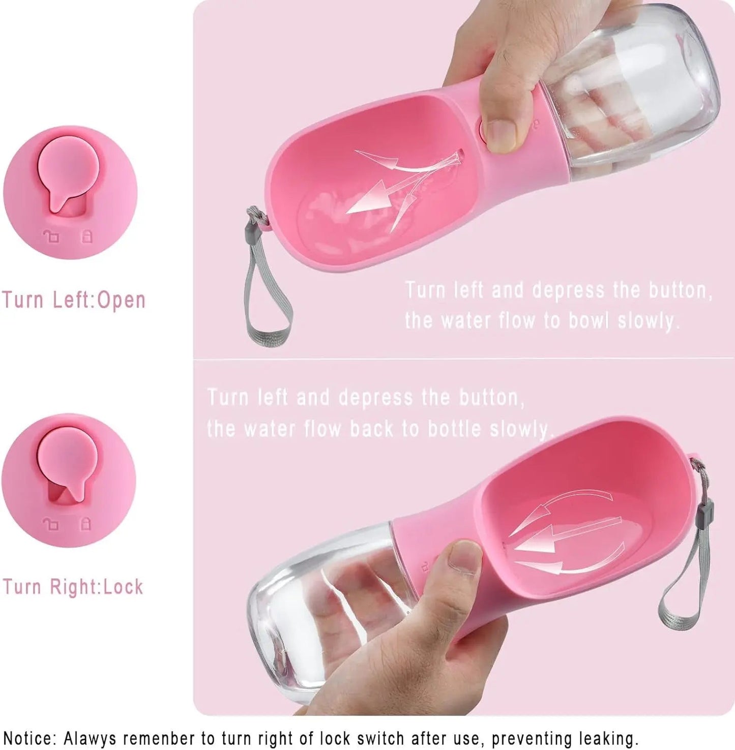 Dog Water & Food Bottle