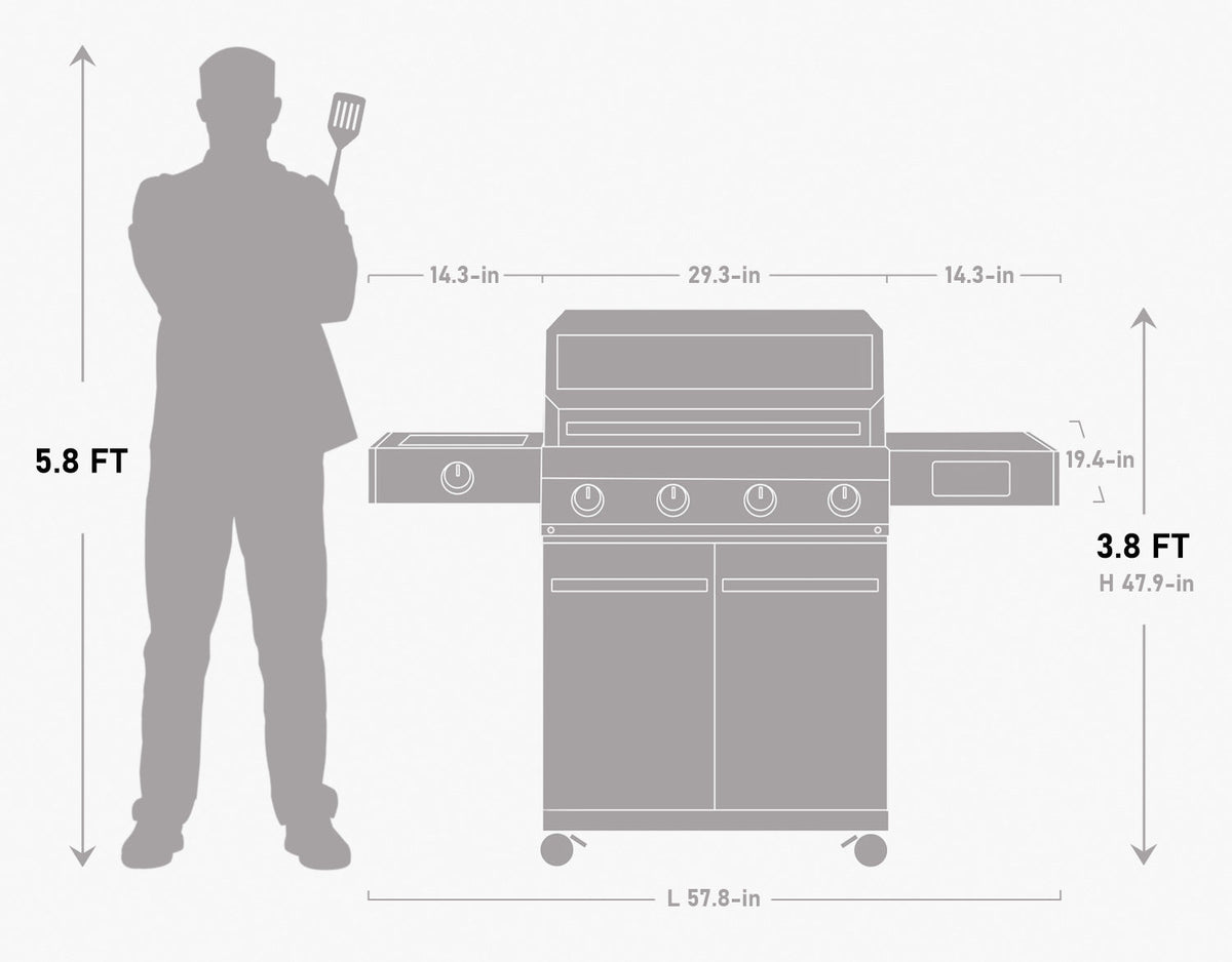 Eminence 405 | Clearview® Stainless Gas Grill