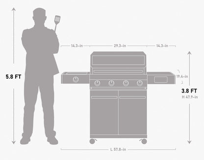 Eminence 405 | Clearview® Stainless Gas Grill