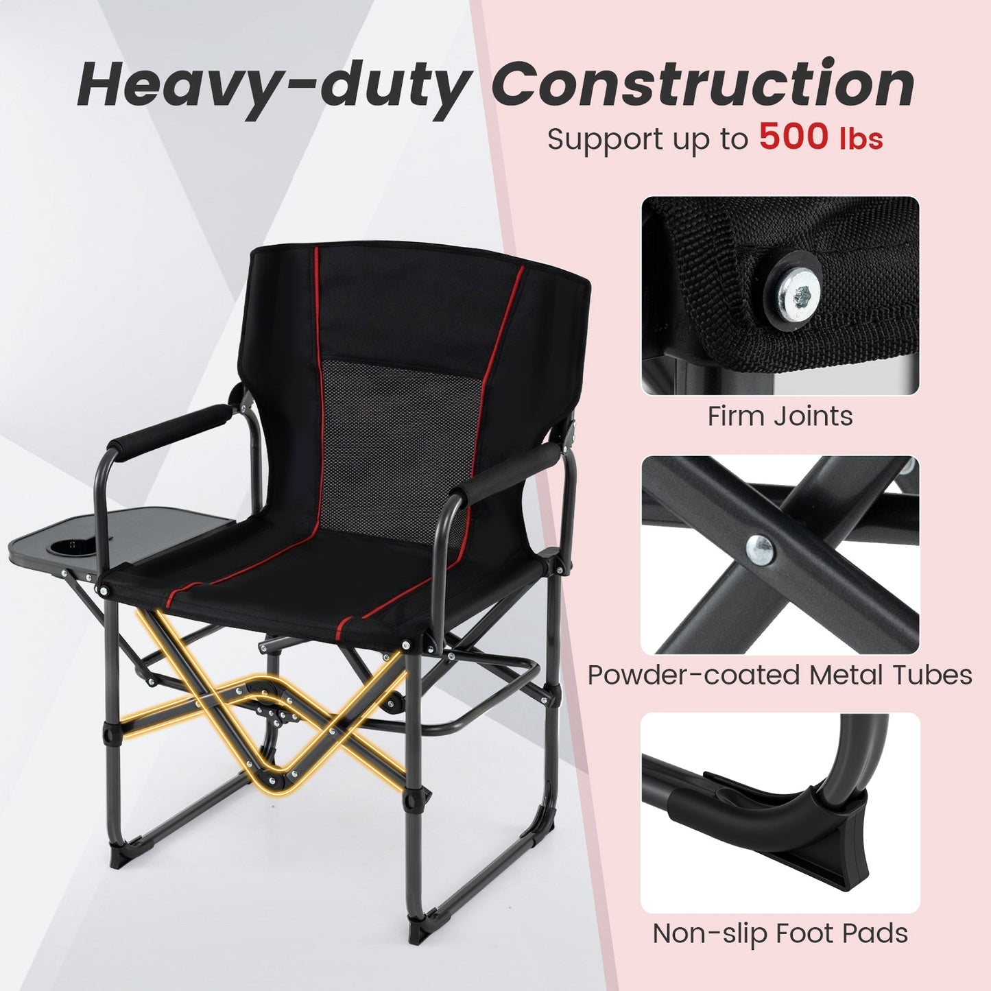 Camping Chair with Side Table