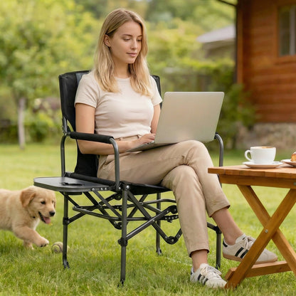 Camping Chair with Side Table
