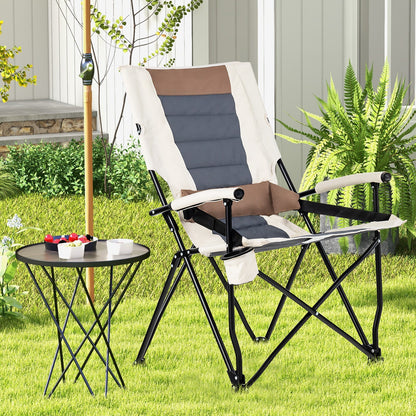 Camping Chair - Cup Holder - Lumbar Pillow