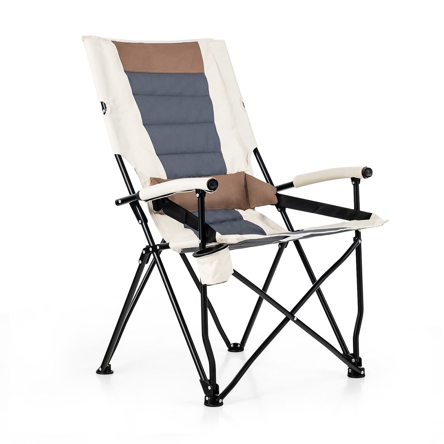 Camping Chair - Cup Holder - Lumbar Pillow