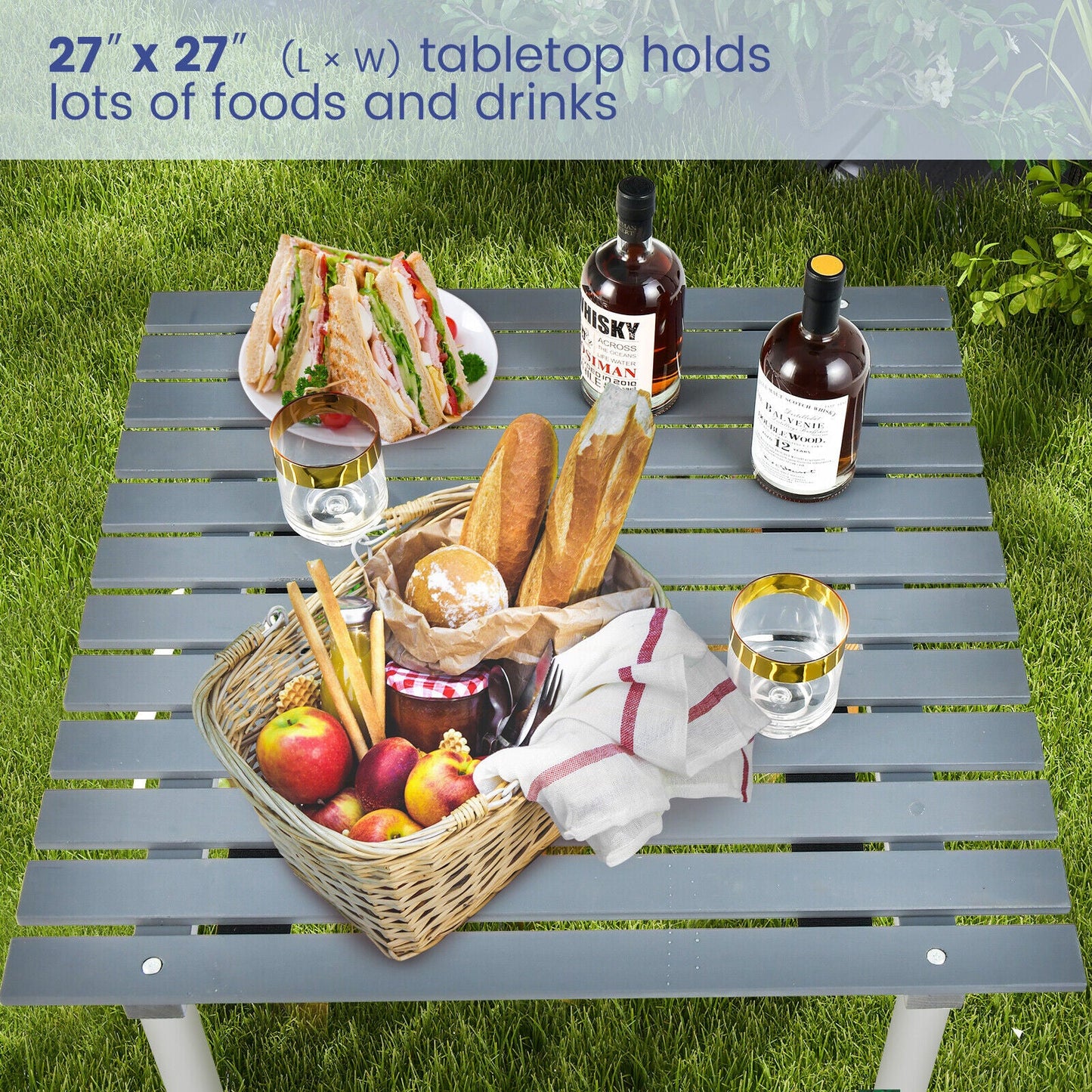 Folding Table with Bag