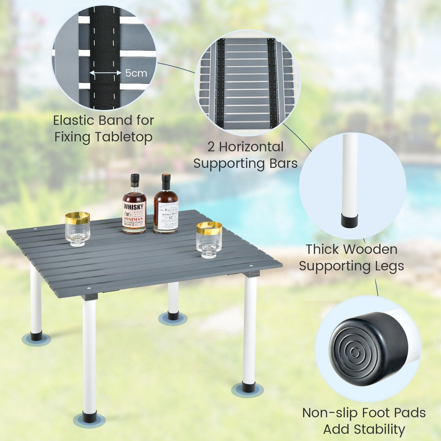 Folding Table with Bag