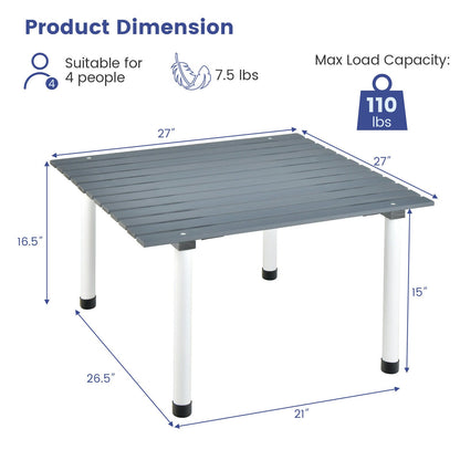 Folding Table with Bag