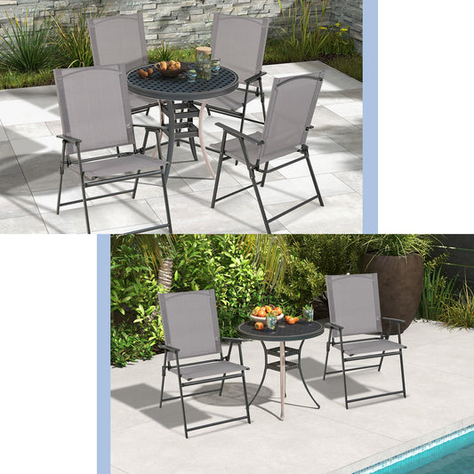 Folding Chairs with Armrests