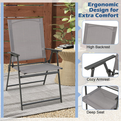 Folding Chairs with Armrests