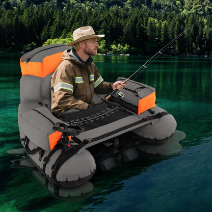 Inflatable Fishing Tube - Shoulder Straps - Storage